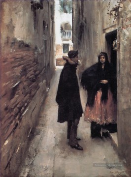Rue Sargent à Venise John Singer Sargent Peinture à l'huile